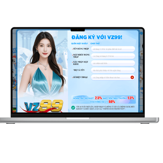 TRANG CHỦ 130 01: Đăng ký tài khoản game VZ99
